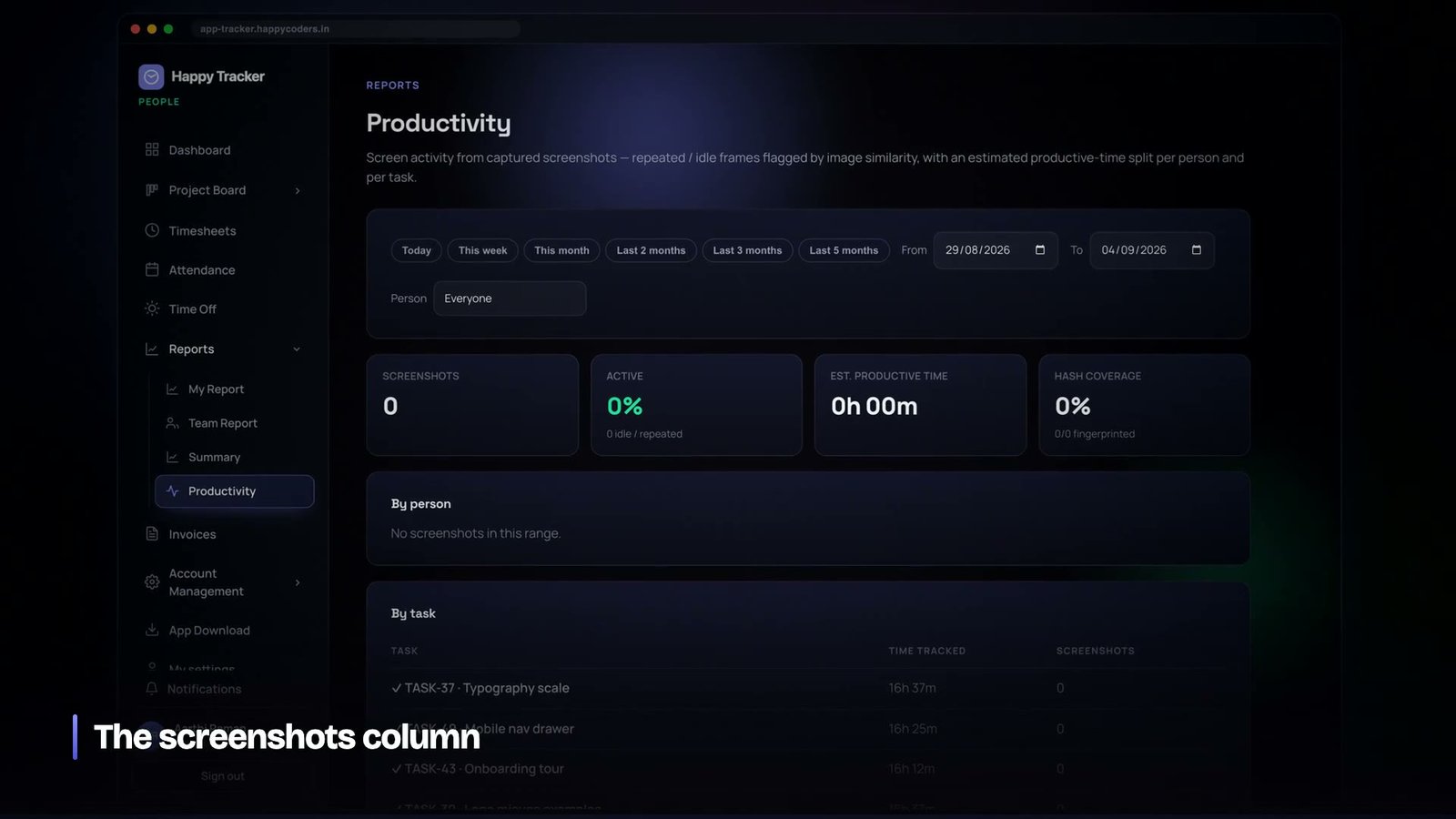 Exporting a report to CSV